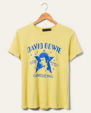 Junk Food Clothing David Bowie Carnegie Hall Concert Tee in Muted Green